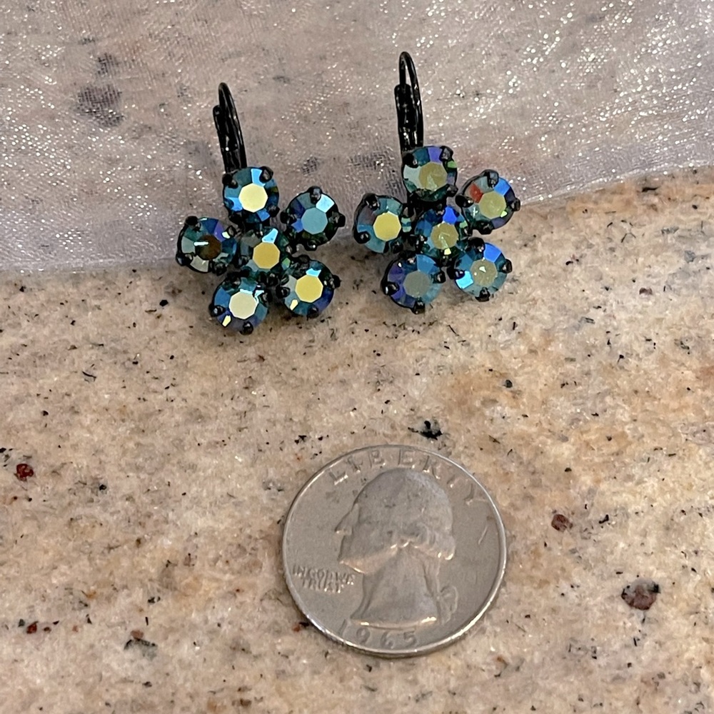 Crystal drop earrings. Not Sabika. Sabika inspired
